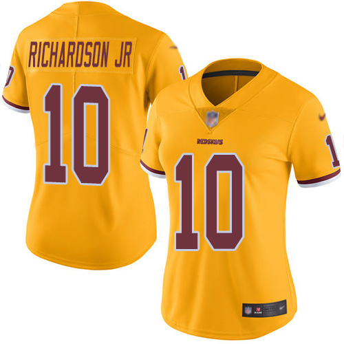 Washington Redskins Limited Gold Women Paul Richardson Jersey NFL Football #10 Rush Vapor->women nfl jersey->Women Jersey
